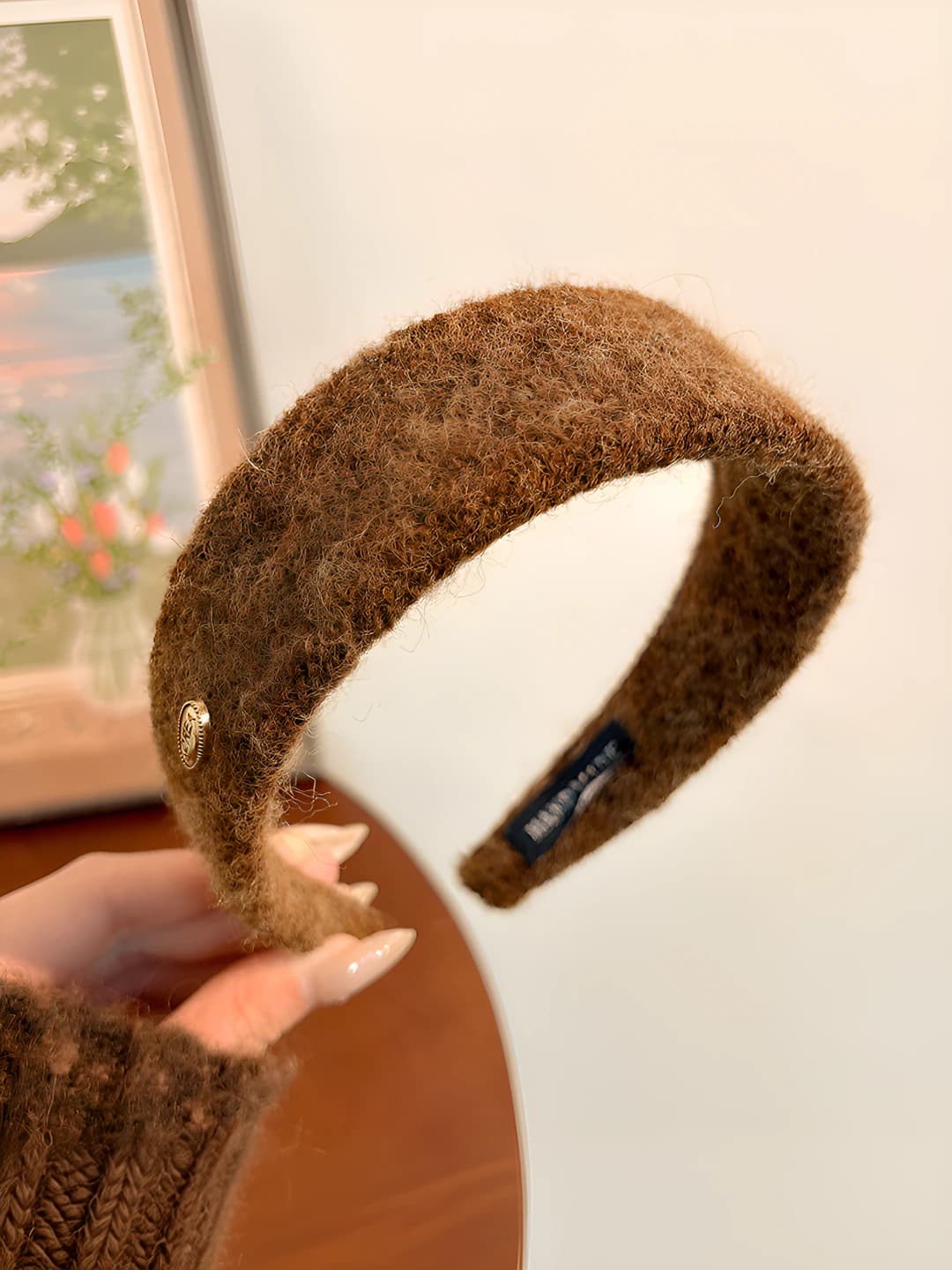 3# Dark brown headband 4cm