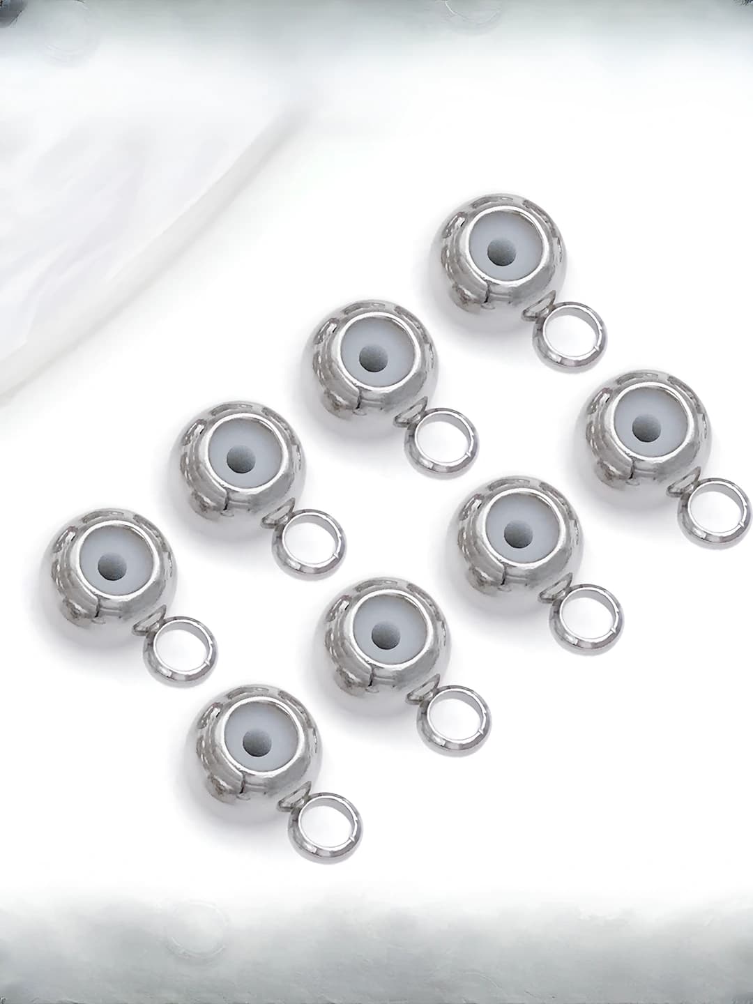 1 pc, 5mm, 1.2mm copper, white silver, 0.32g, T665