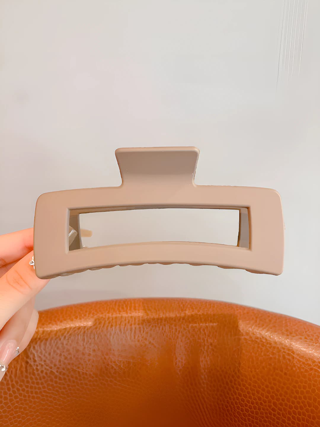 16# Matte coffee square clip 12.5 cm