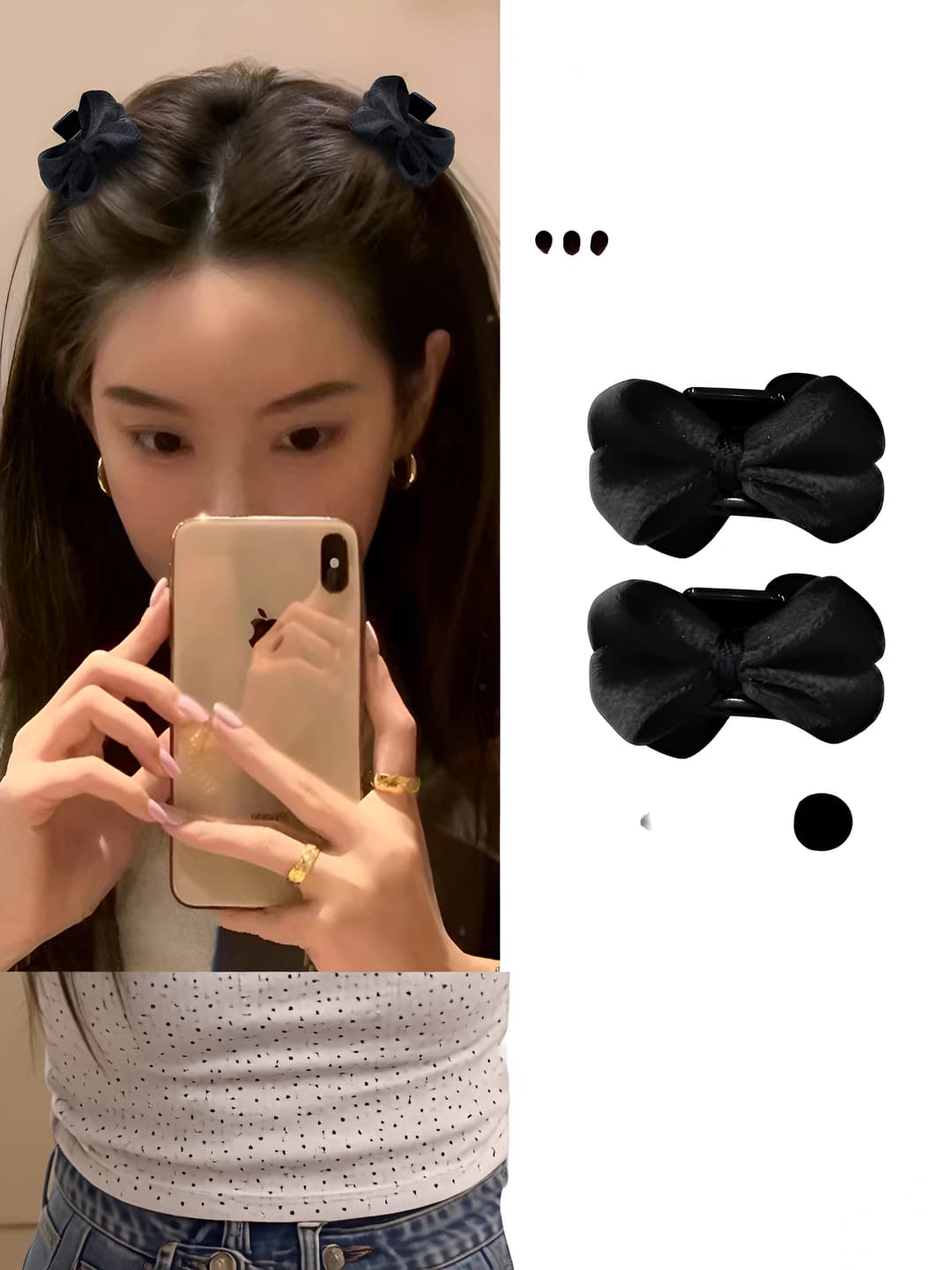 Qora velvet bowtie