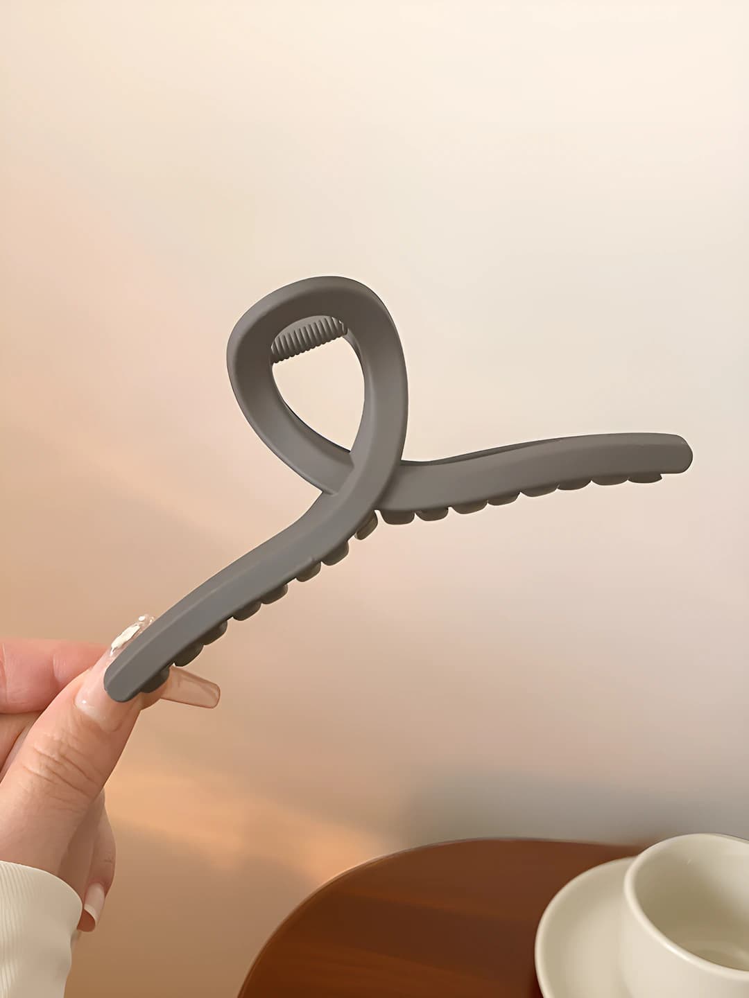 15# Light coffee Y-clip 13 cm