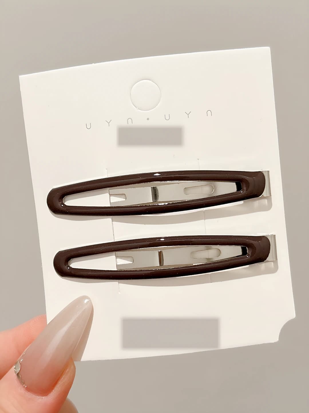 3# Dark coffee (pea clip) 6.5 cm