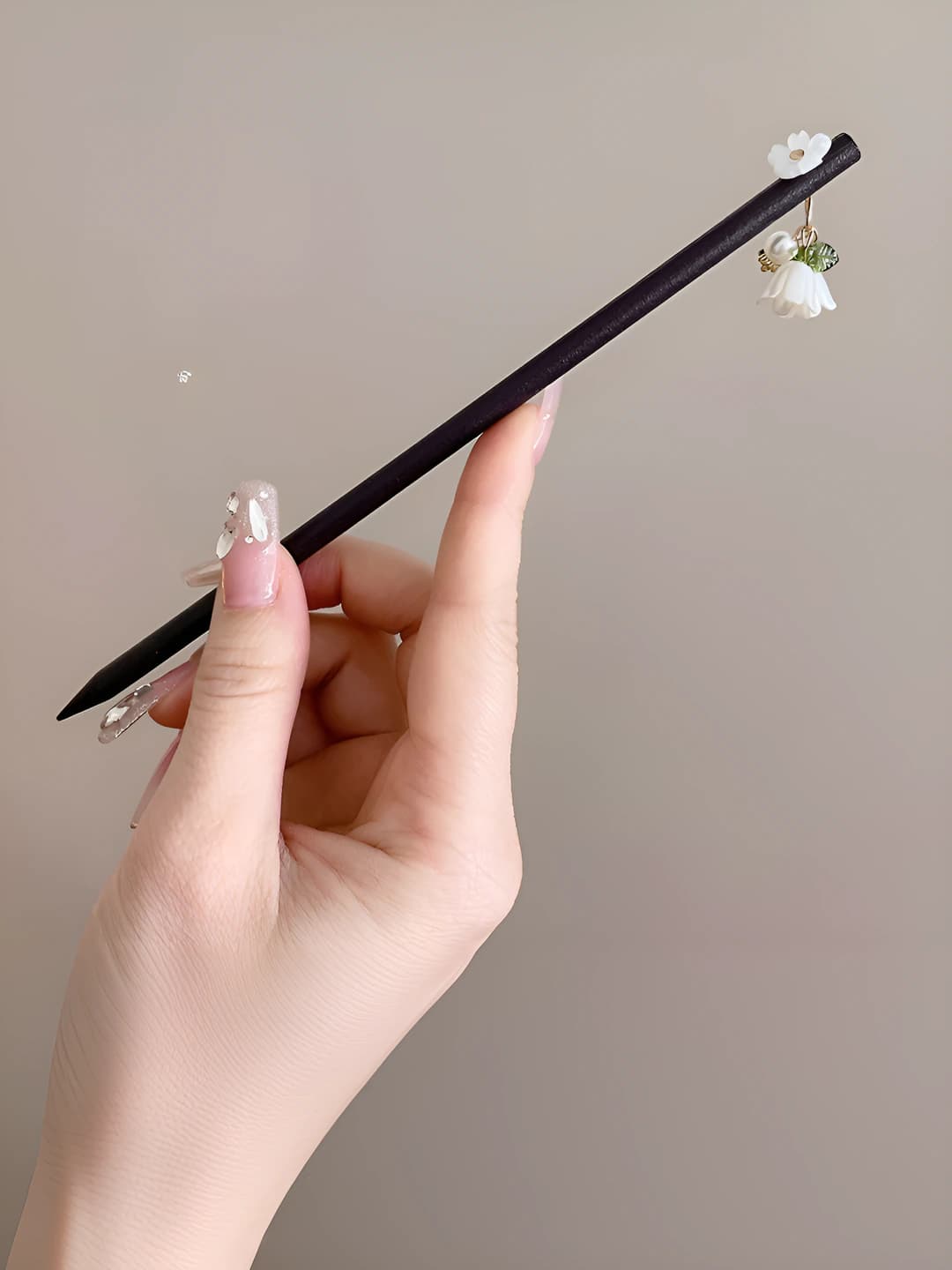 1# Wooden hairpin