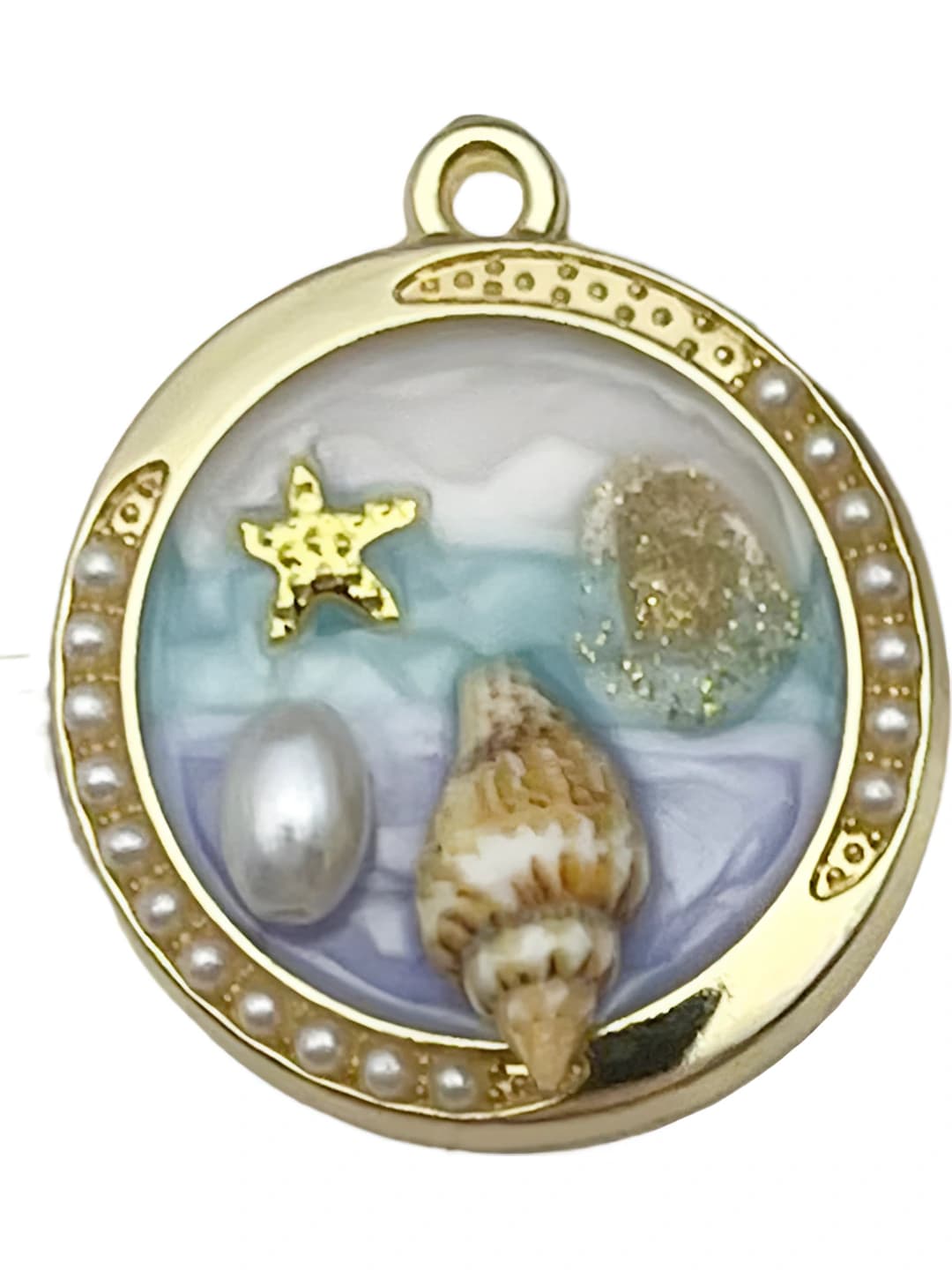 Purple ocean pearl 28x25mm-3.1g-22059