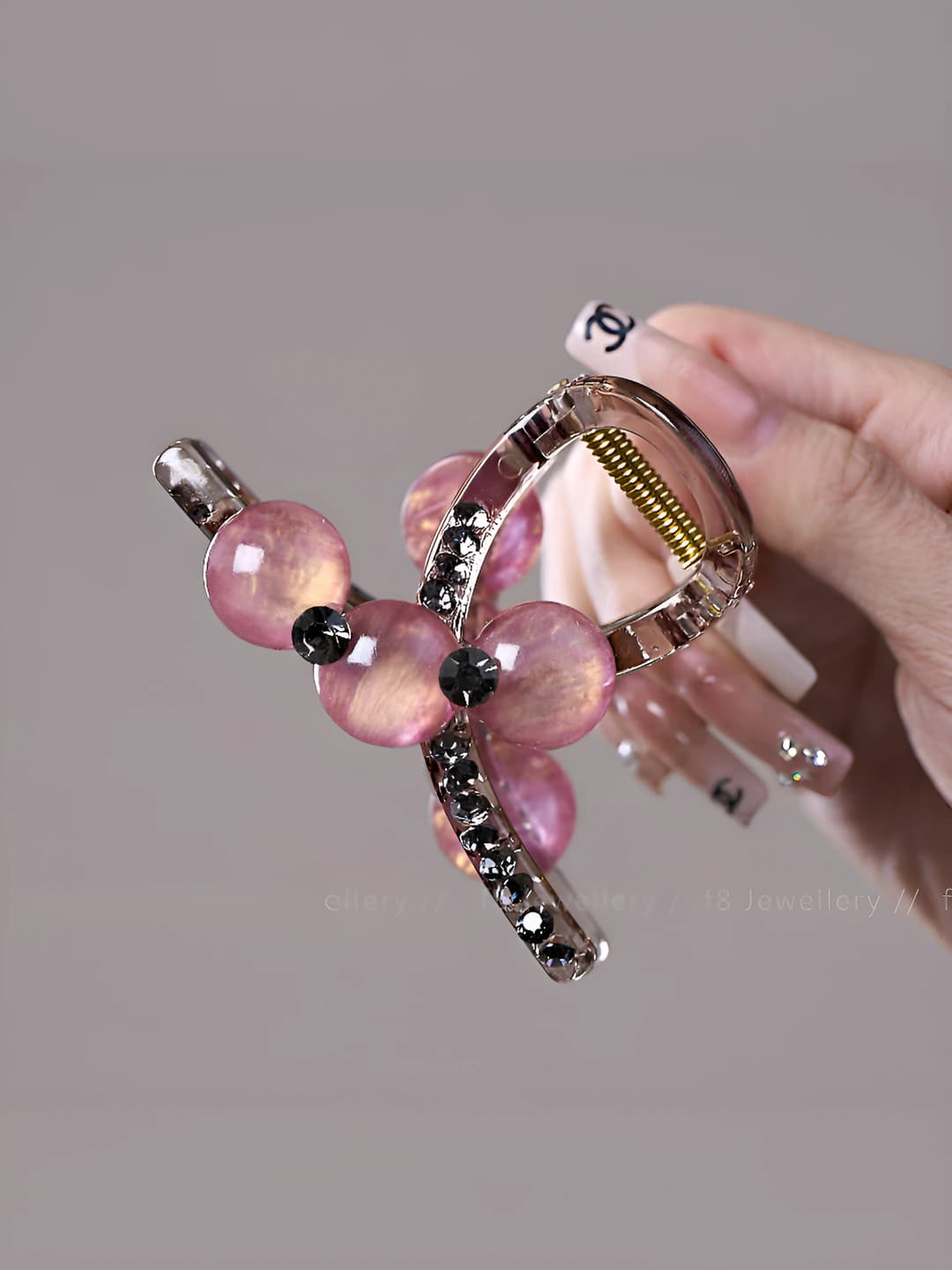 Ice clear pink-purple