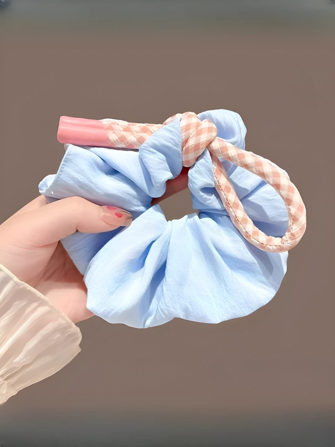 2# Blue - pink bow ~11 cm