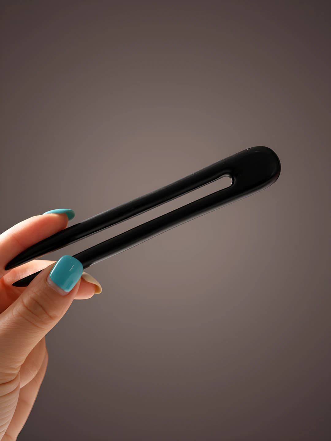Black ebony small U-shape 13 cm