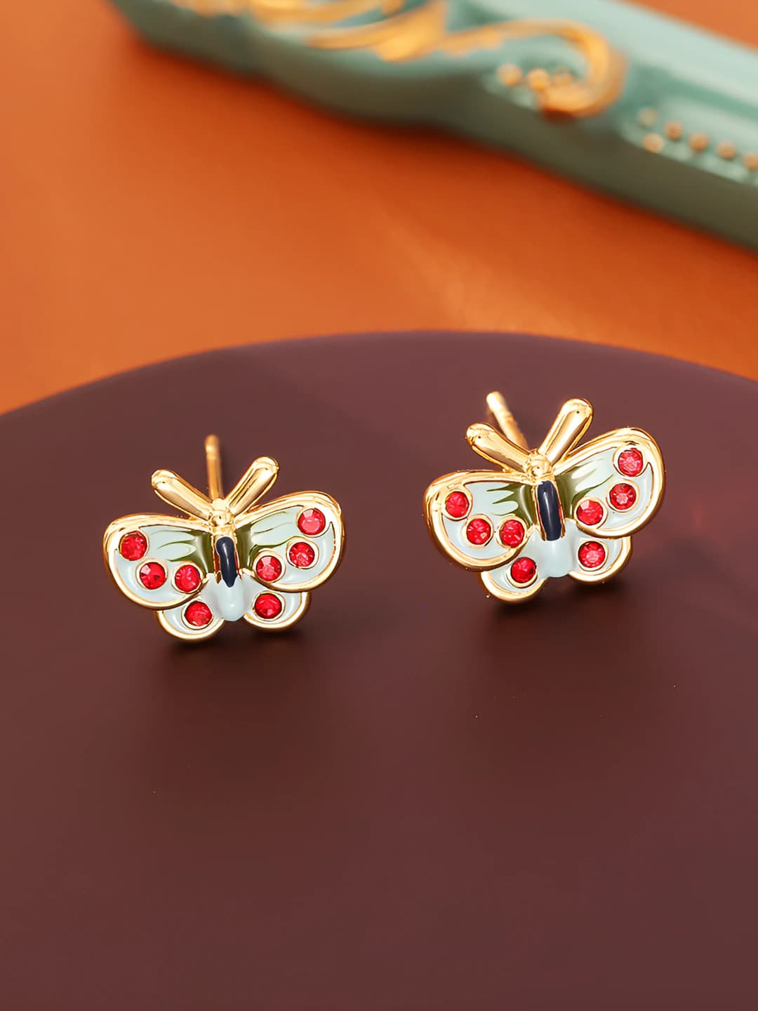 Blue butterfly studs (S925)