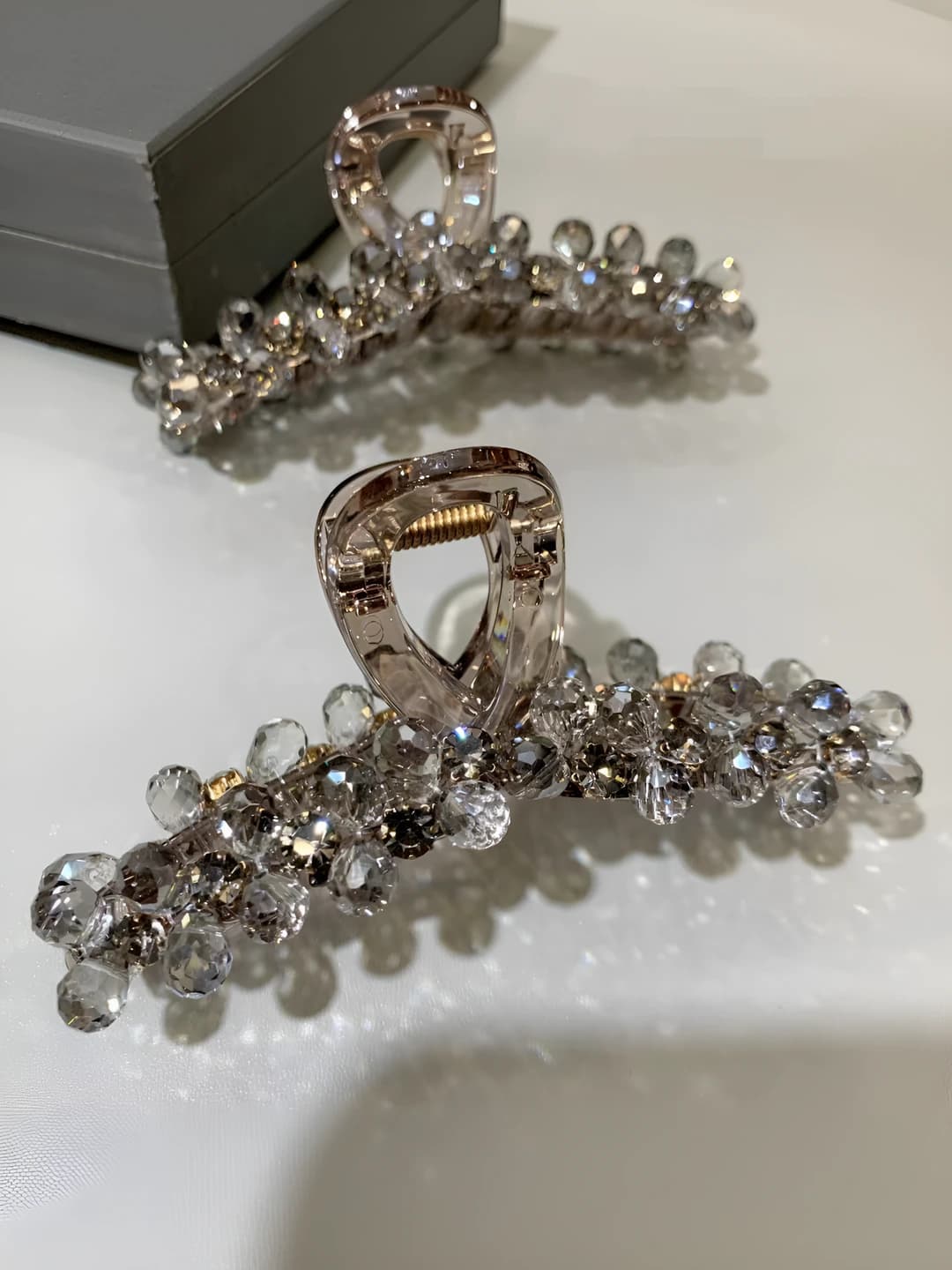 Women's hair clips and combs in Korean style with crystals