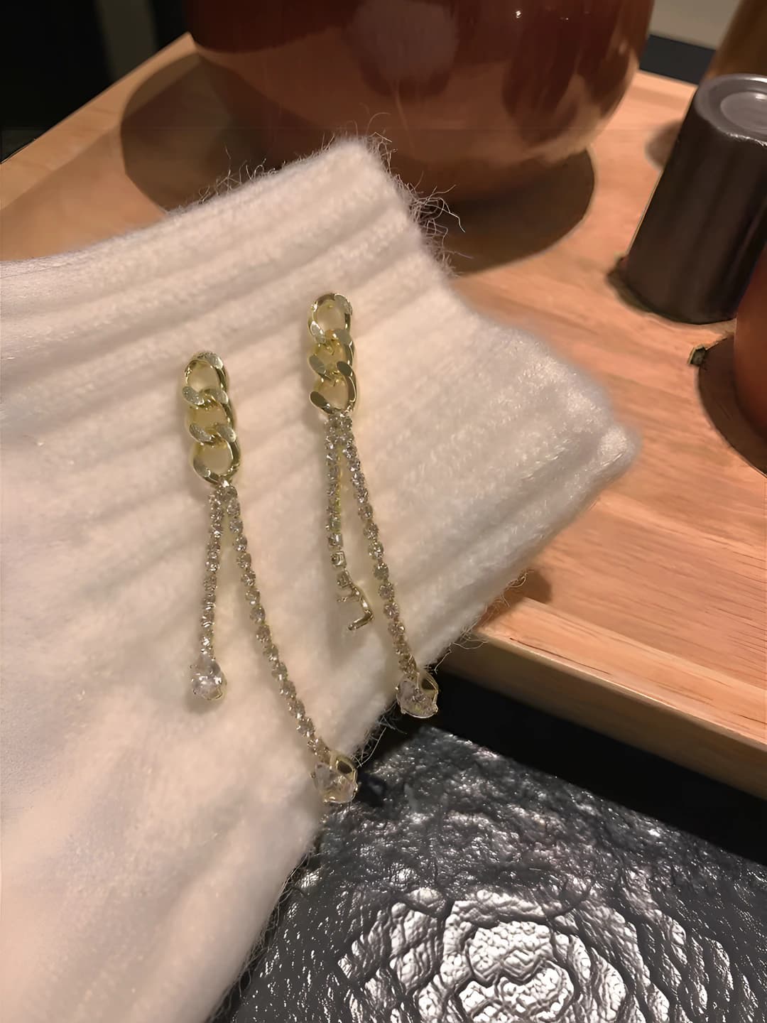 Gold tassel S925 silver