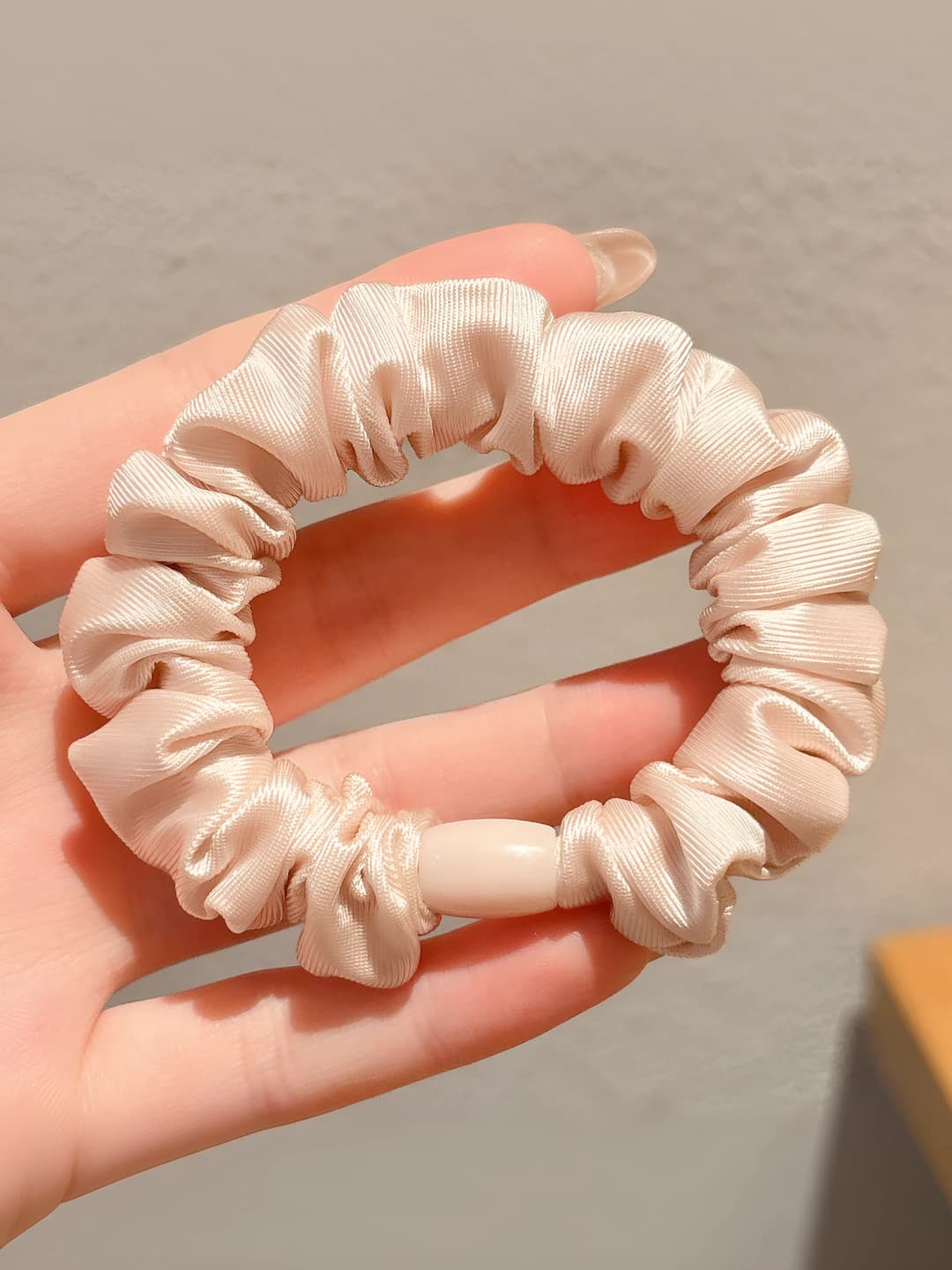 1# Ruffled hair tie, approx 7 cm