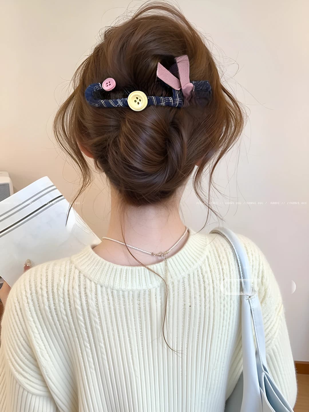 Pink bow 1 pc