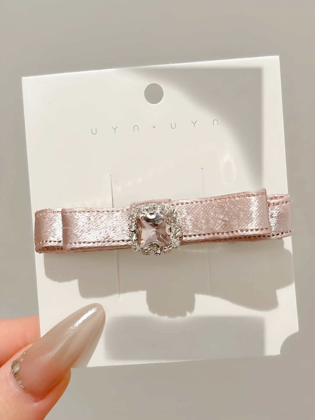 1# Monet pink bow 6 cm