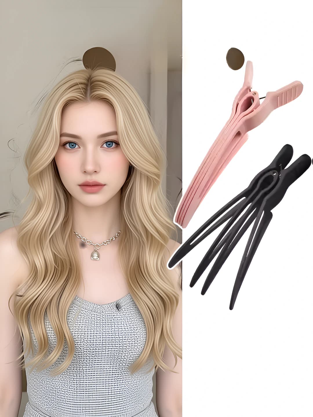 Women's hair clips and combs: plastic casual duckbill clip for root fixing and hair volume