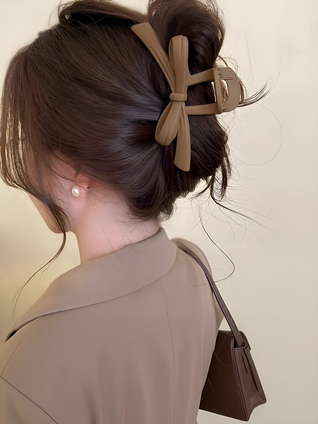 1# Bow dark coffee 13 cm