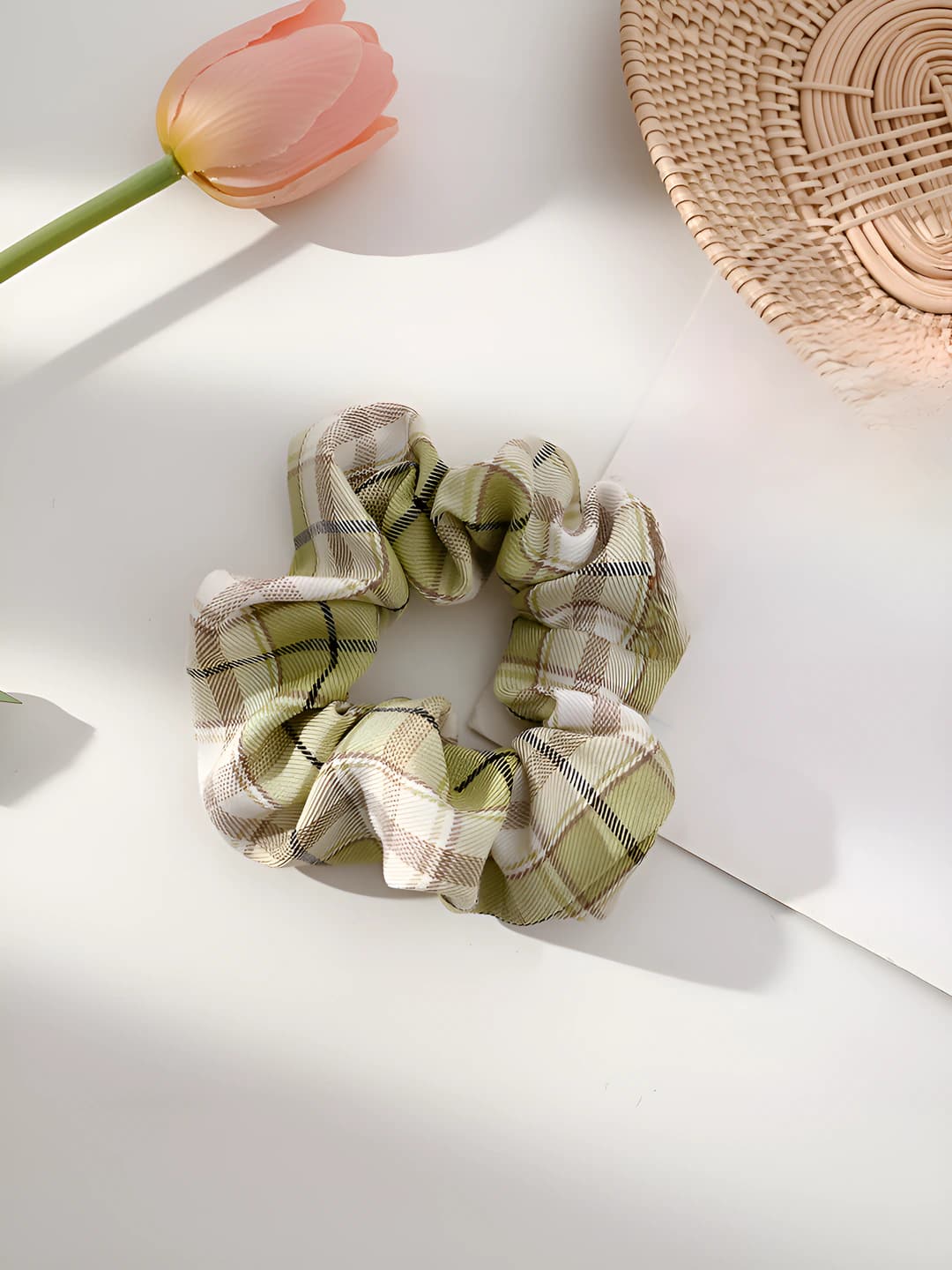 Light green plaid