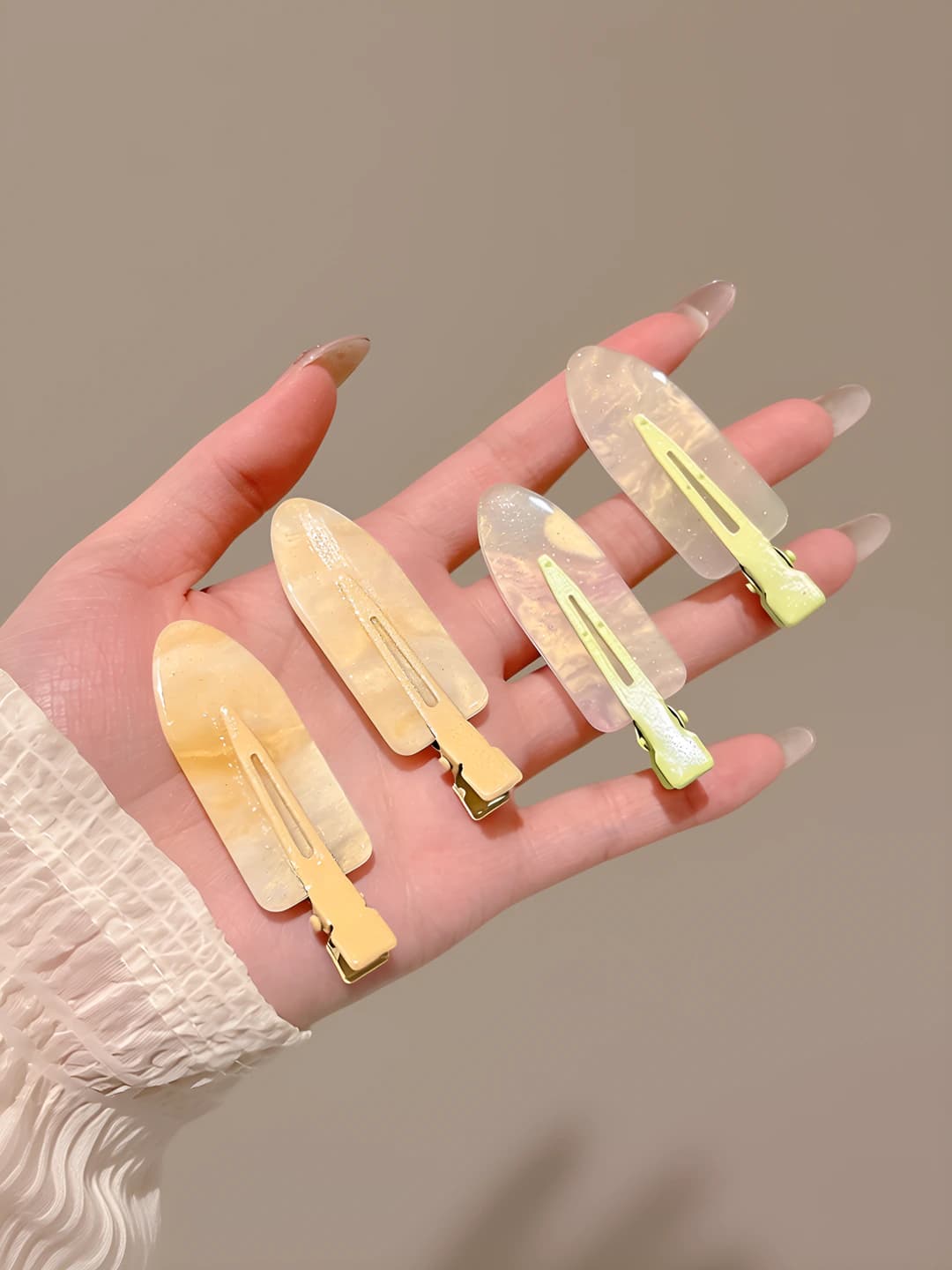 Fruit green, yellow, 4 pcs