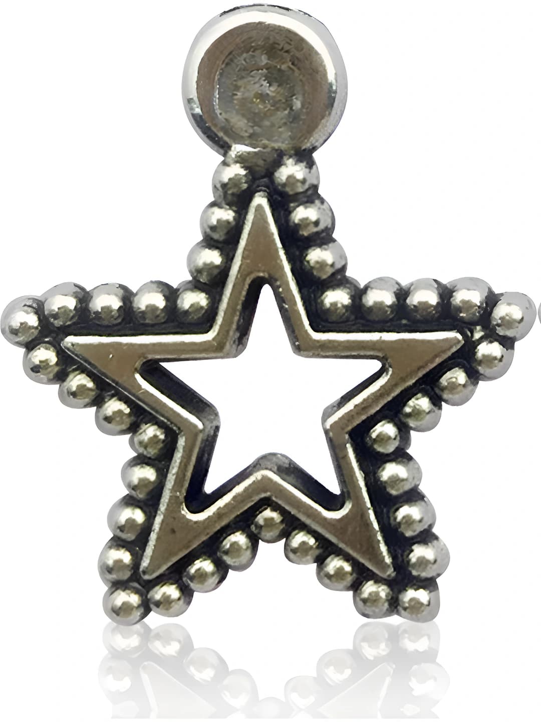 1 dona qadimiy kumush yulduz 15×17mm-0.6g-8767
