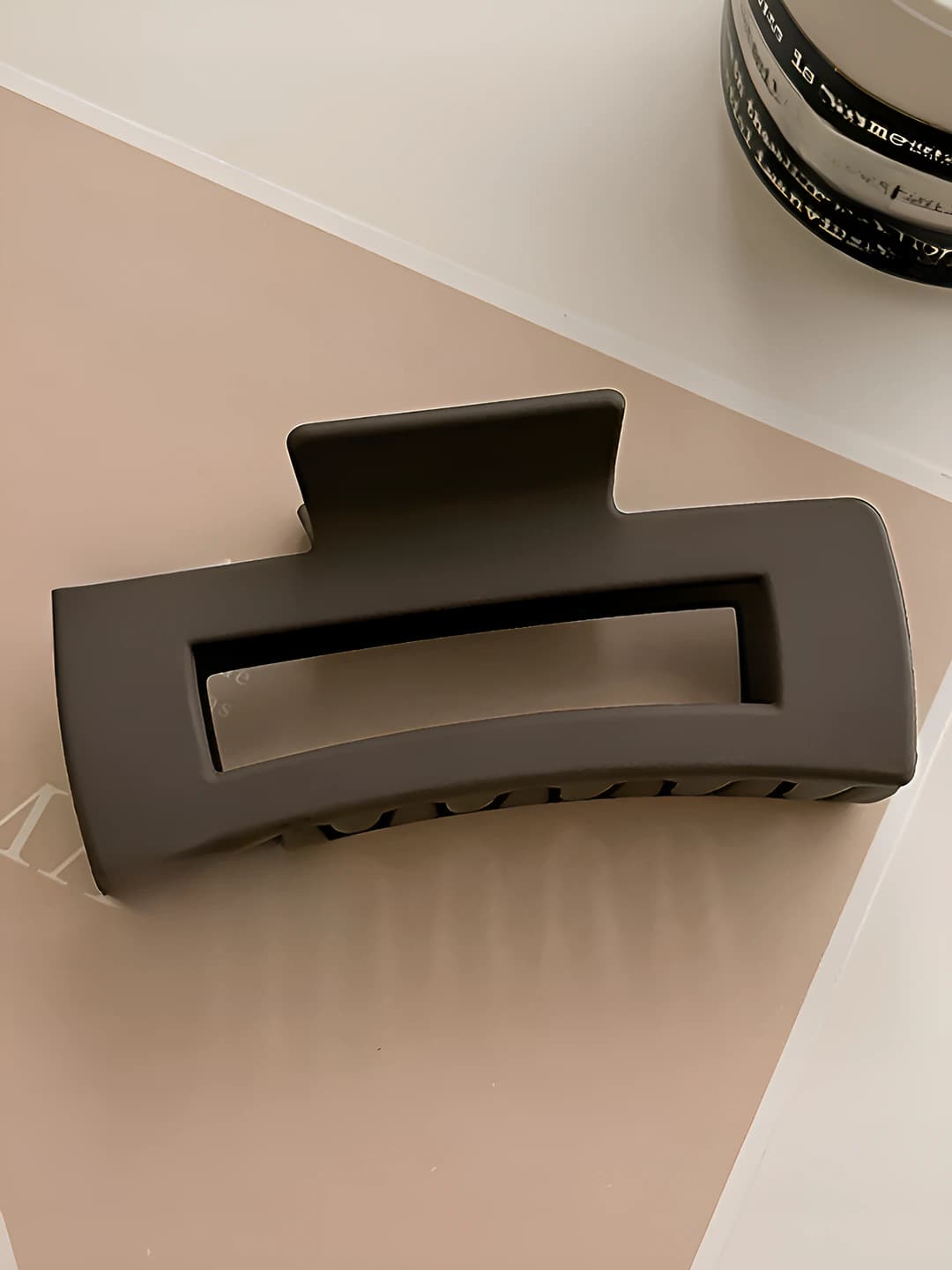 Dark brown rectangle