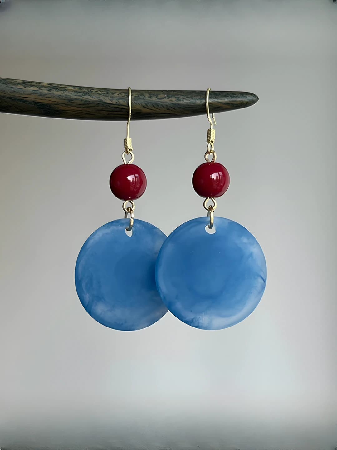 23# Ear hook - Gold - Blue