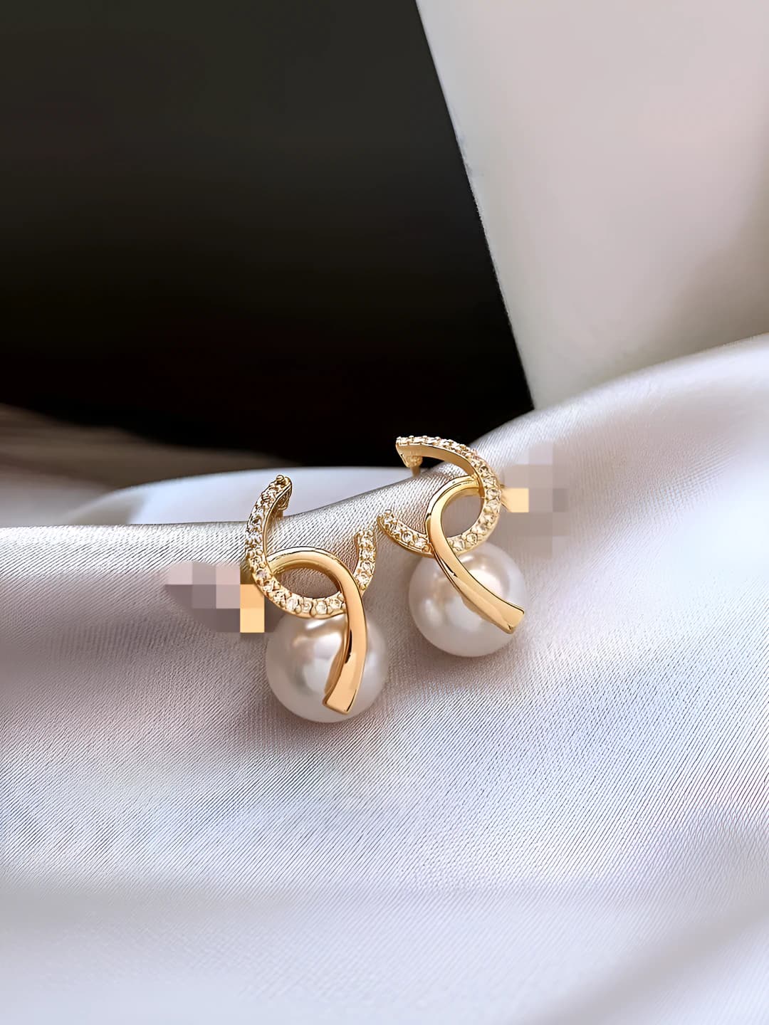 Letter Pearl Studs