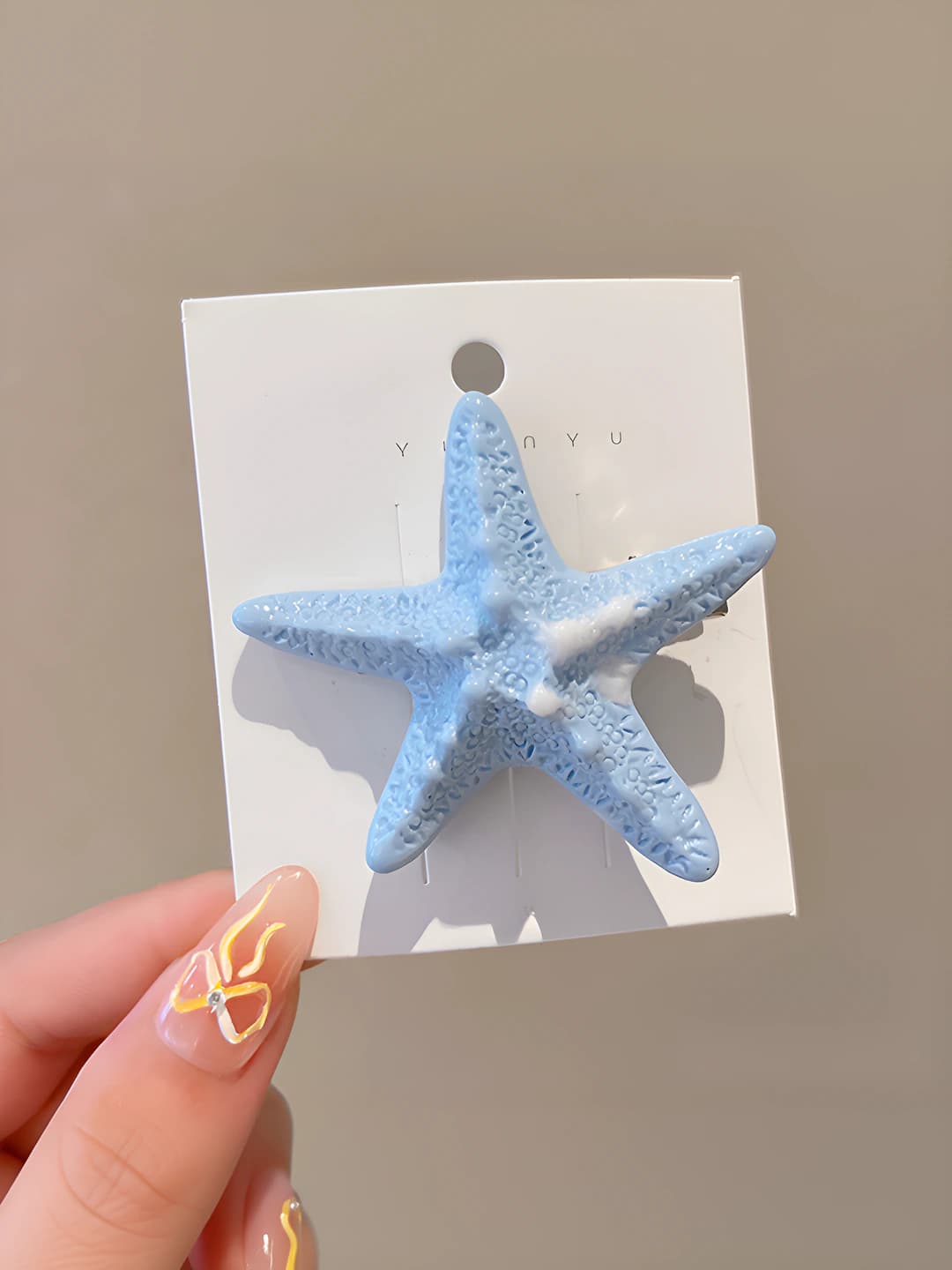 1# Starfish, blue, 5.5 cm