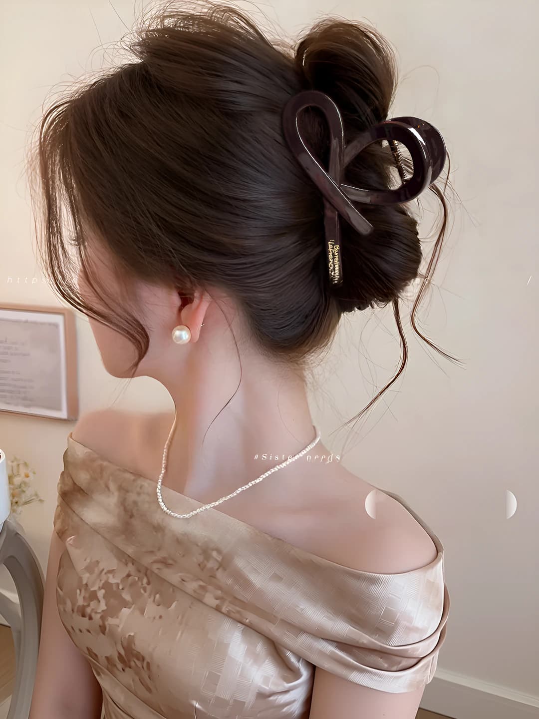 10# Шоколадный зажим - перекрест ~8 см