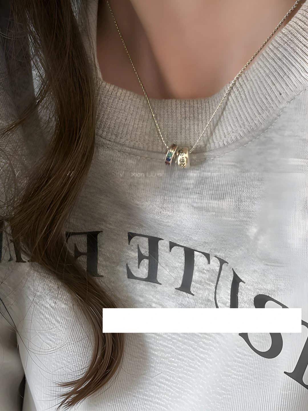 Women's necklace in Korean style with geometric design, 2026