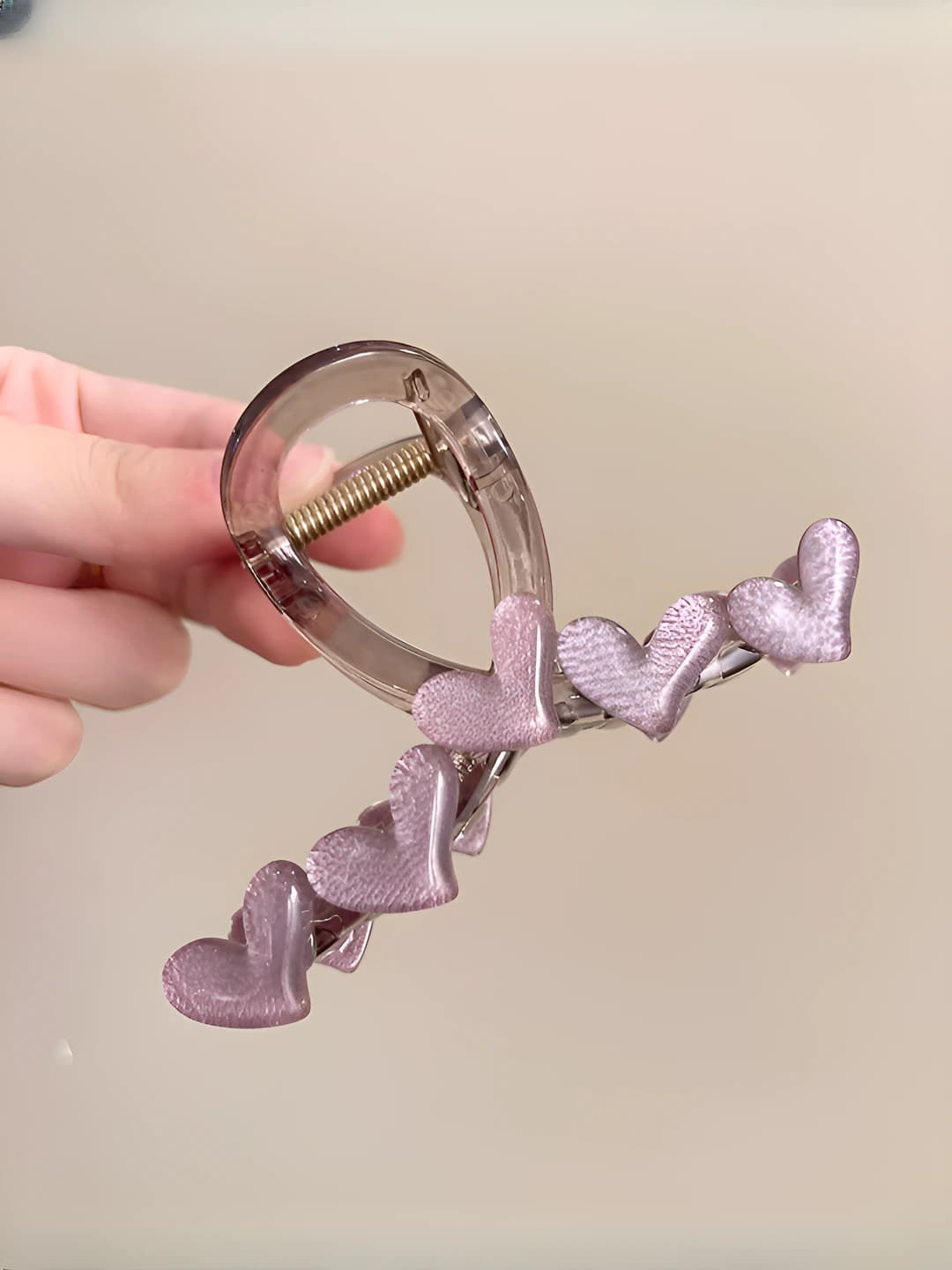 1# Purple heart, claw clip