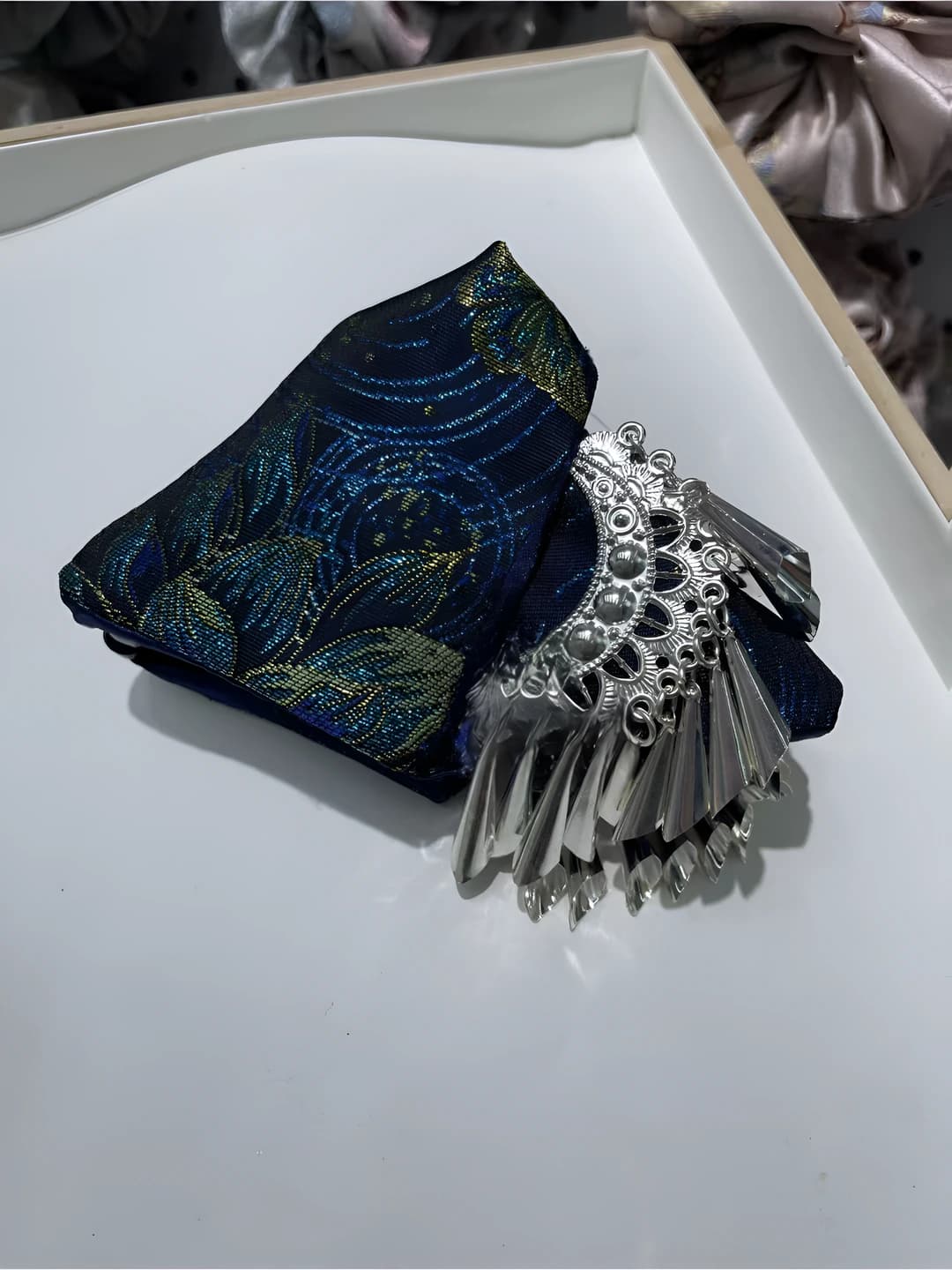 Dark with tassels