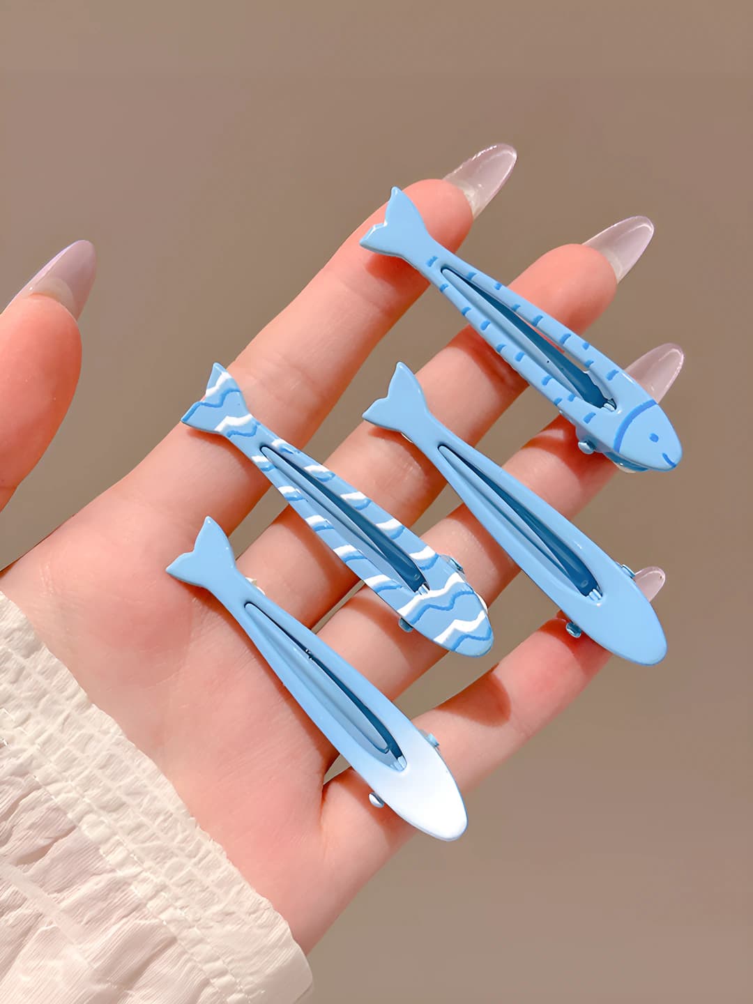 Blue, small fish, 4 pcs