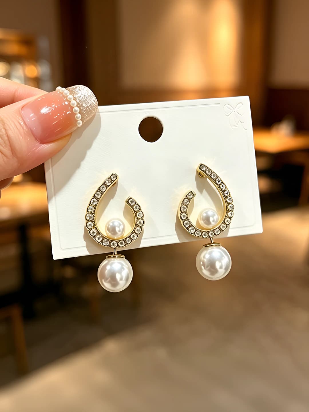 925 silver, pearl drop earrings