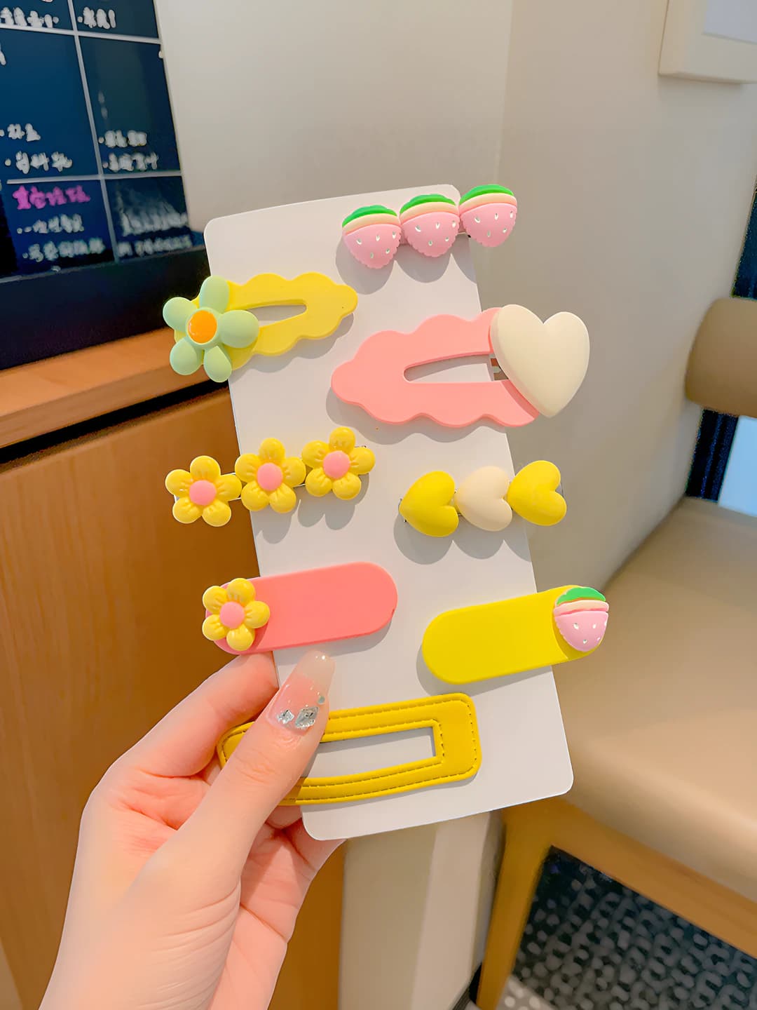 1# Yellow-pink kids, 8 pcs, soft