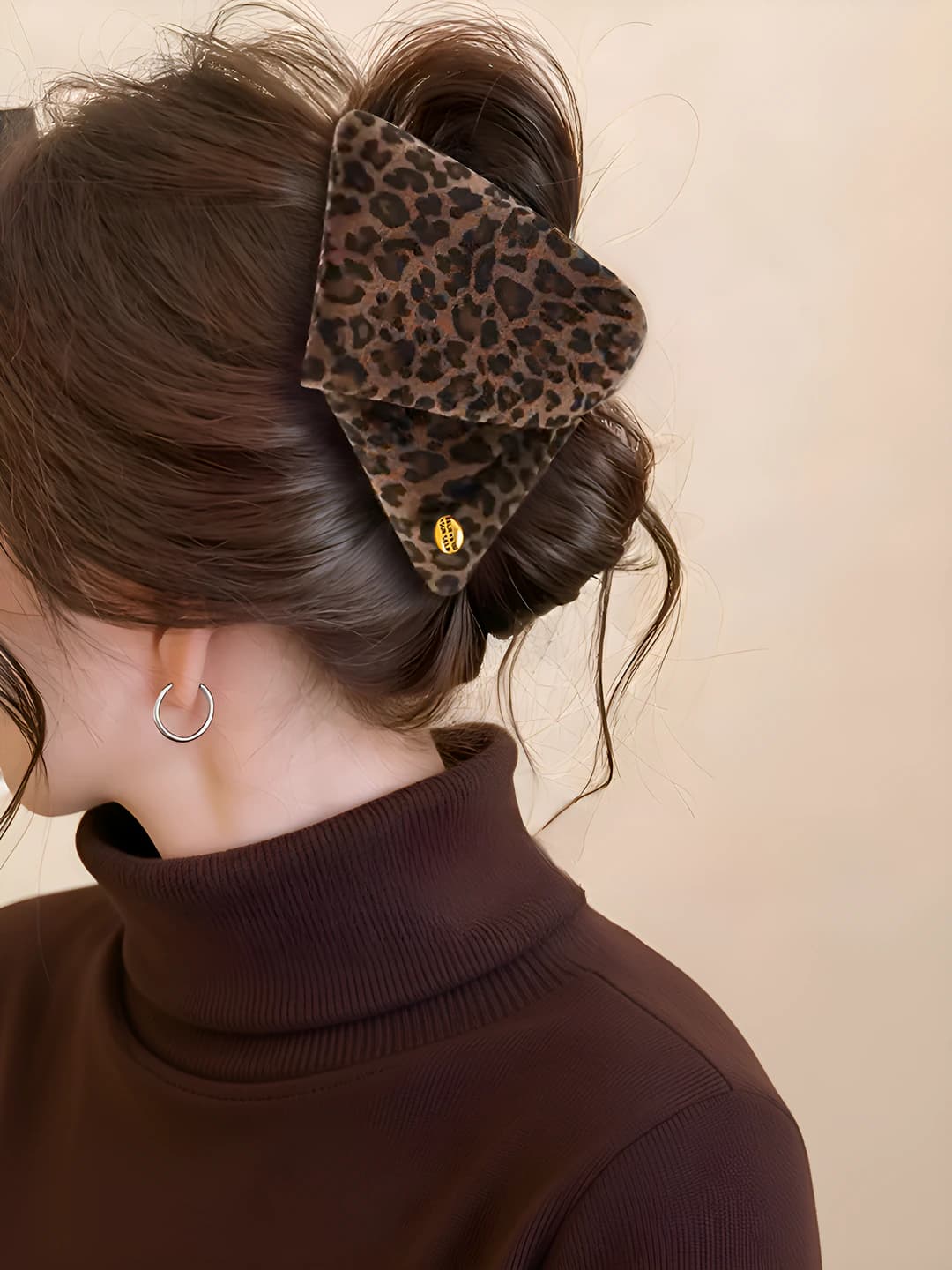 1# Small leopard clip - 13 cm