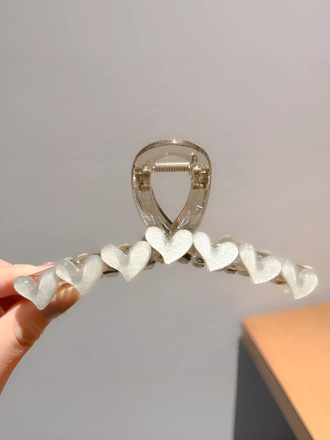 9# Grey-green heart 13 cm