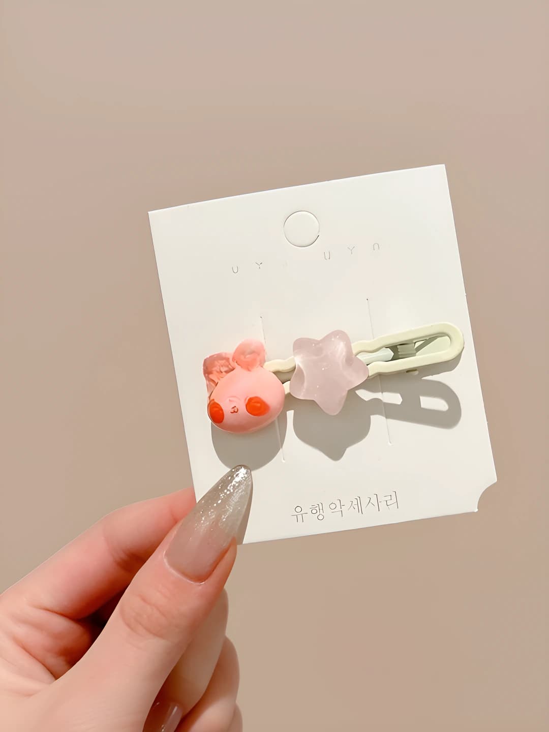 Pink rabbit, 6 cm