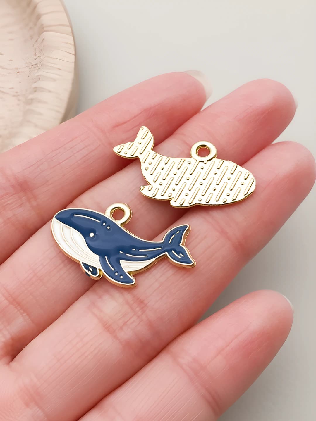 1 шт. тёмно-синий морской скат, 14.5x26mm, 0.9g