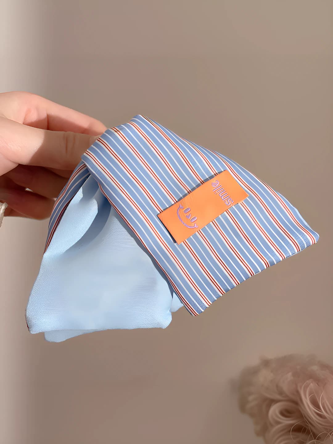 Blue-orange striped approx. 13 cm