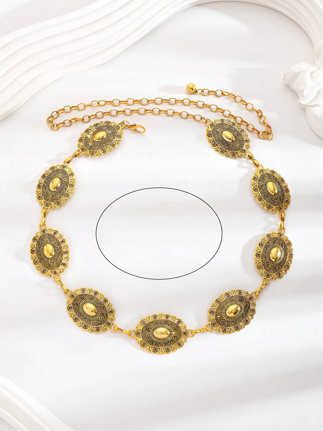 07# Gold oval
