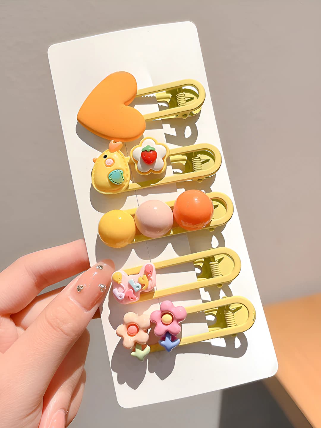 1# Yellow duckbill, 5 pcs, resin