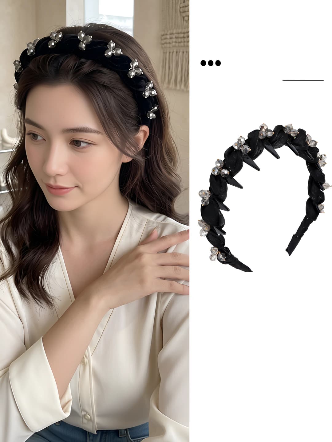 Ayollar uchun yuqori sifatli tarmoq obodok, yuqori qoraq, soch bosuvchi, tishli, kundalik, yuz yuvish uchun, koreys uslubi