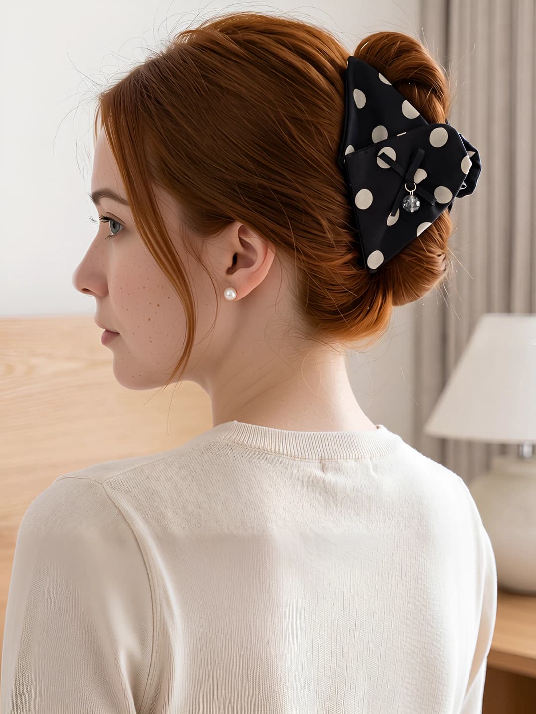 1# Black with white dots, 12 cm