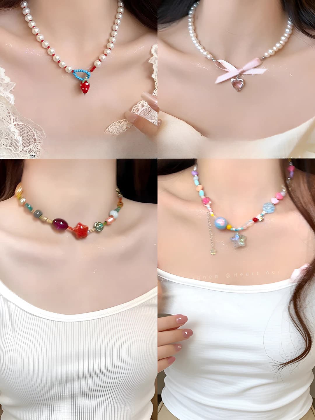 Ayollar uchun rang-barang retro uslubdagi yulduz shaklidagi zanjirli qo‘lqop