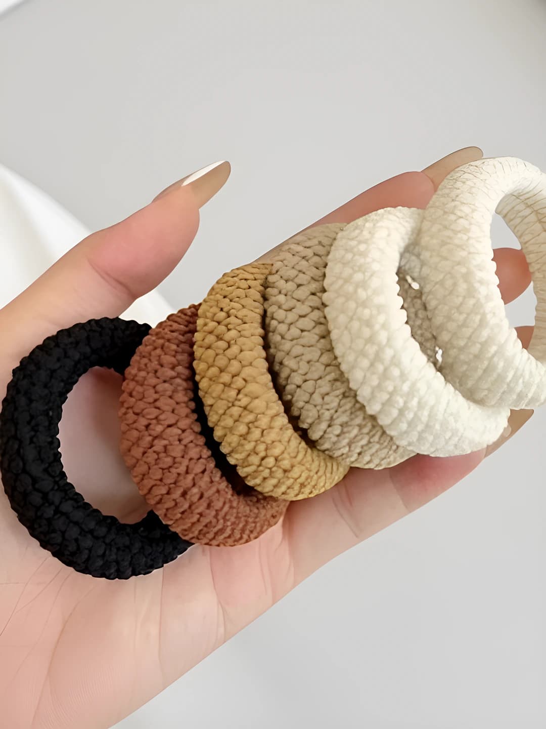 Women's stretch hair ties in Korean style, no pattern, fresh and sweet style