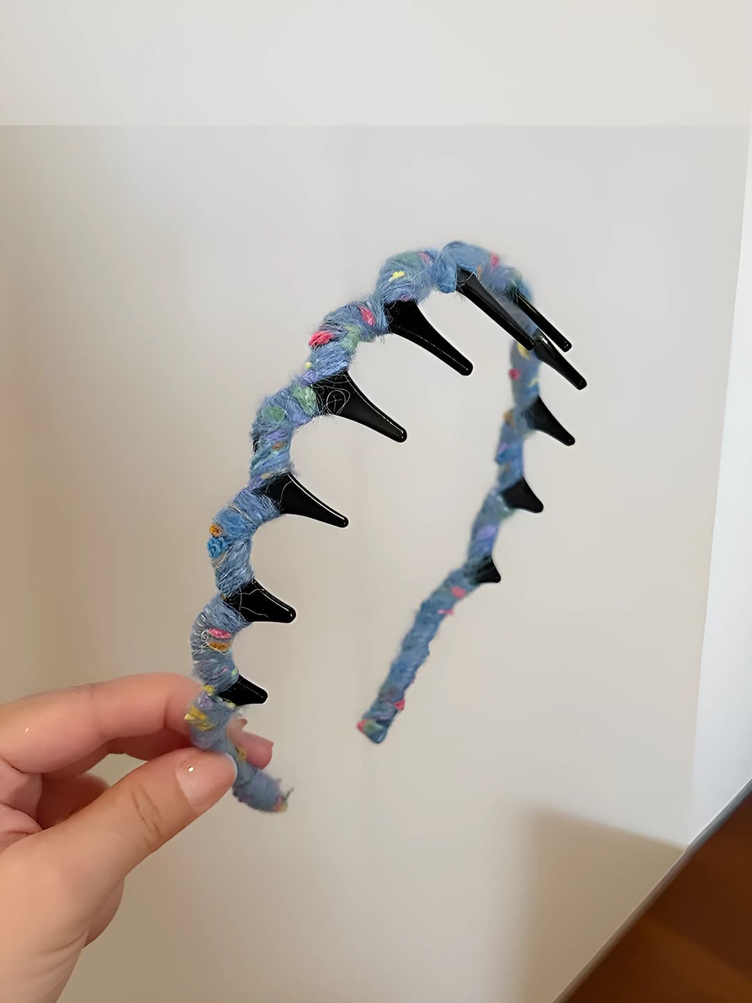 Blue yarn