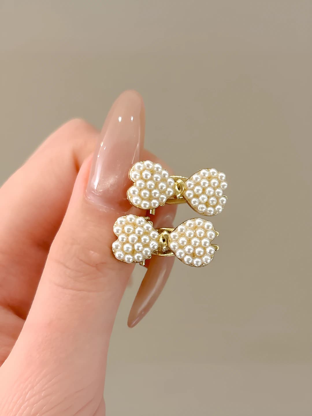 5# Silver pearls, 2 pcs