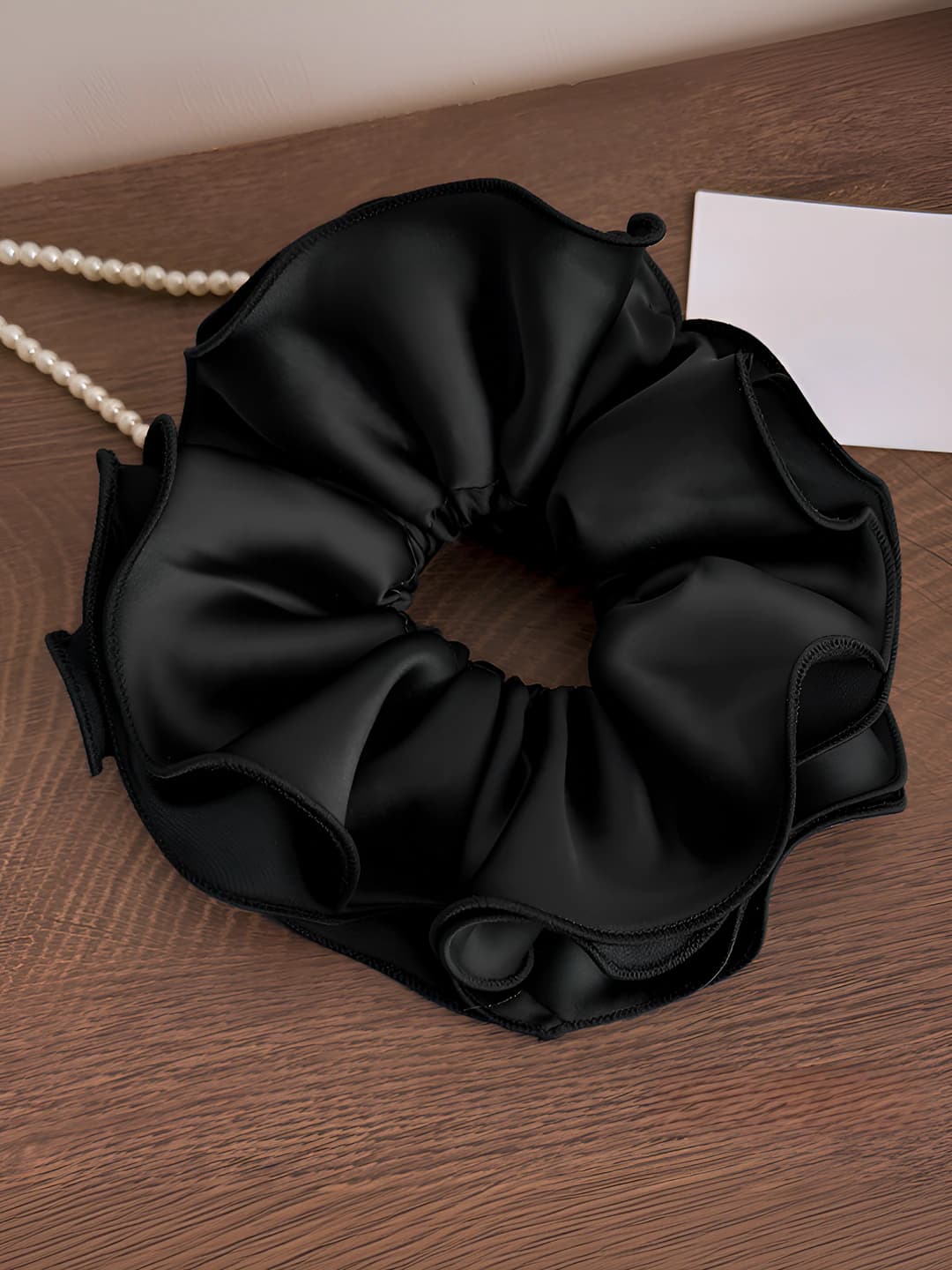 Black, satin