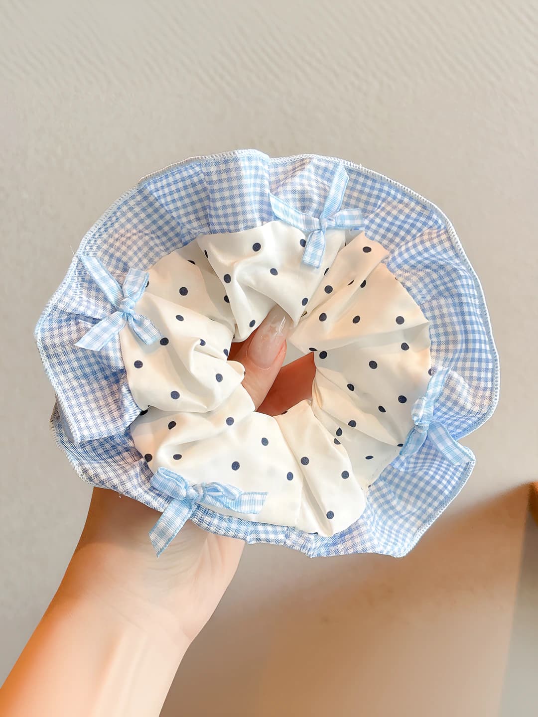 1# Polka dot lace edge ~16 cm