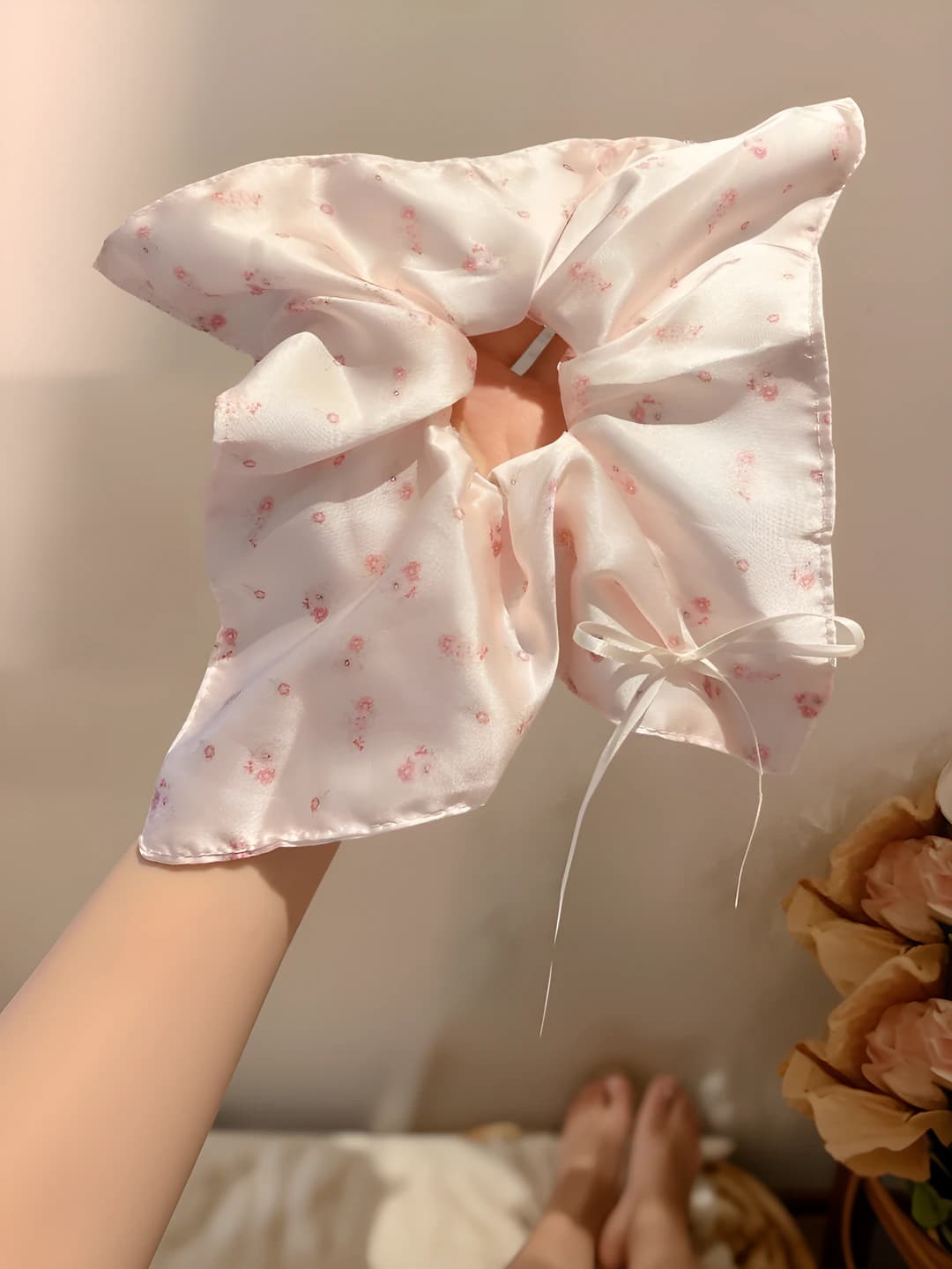 5# Сатиновые мелкие цветы 9 см