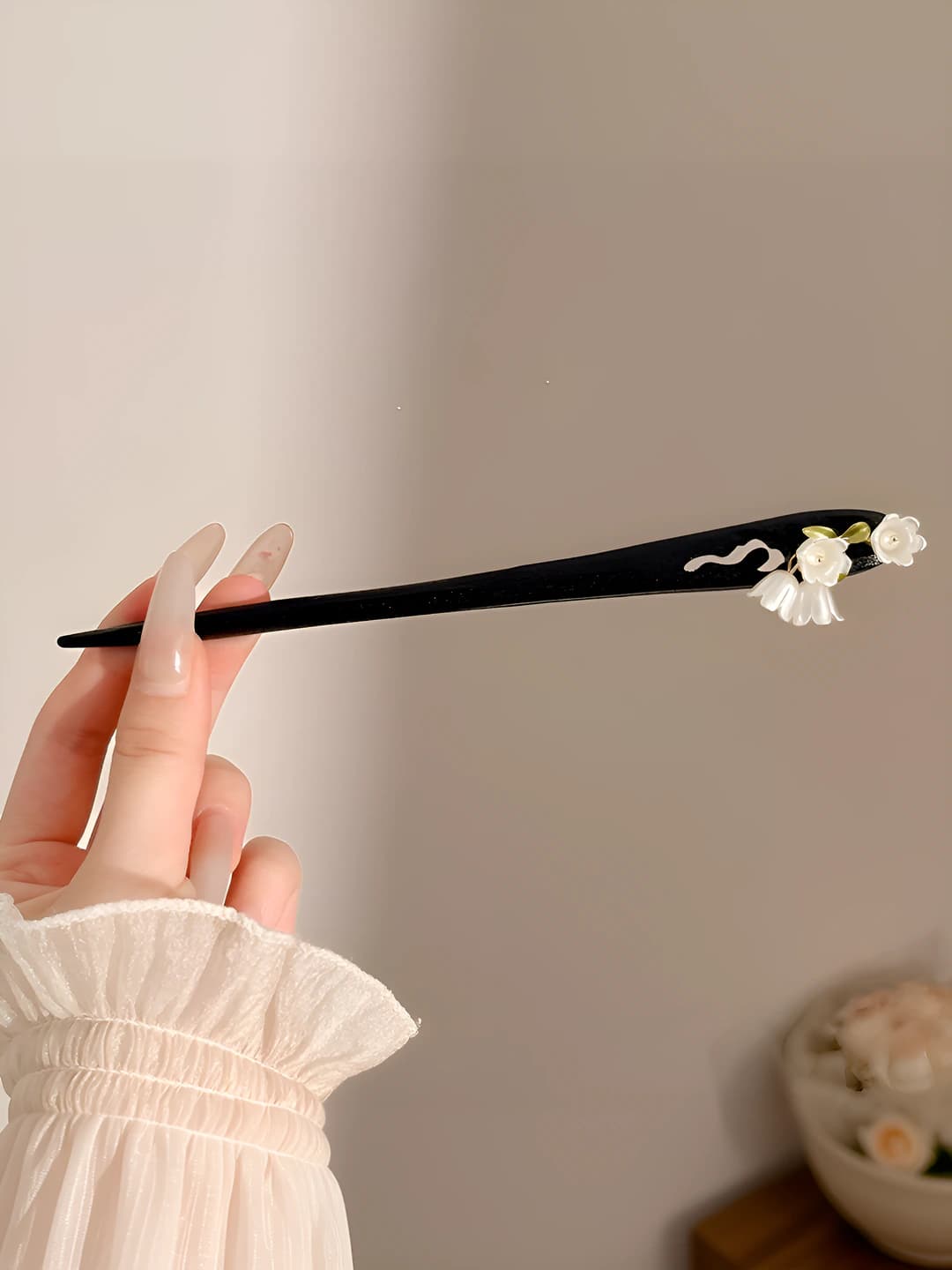 1# Lily of the valley hairpin, 18.2 cm